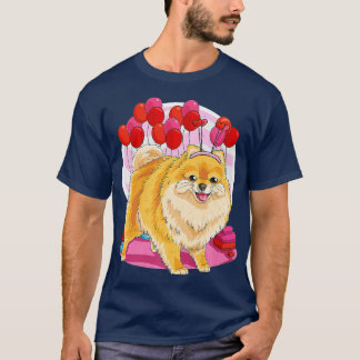 Pomeranian Happy Valentines Day Dog Lover Gift Pre T-Shirt