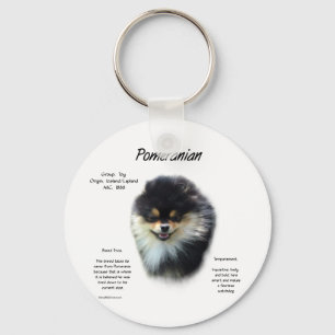 Pomeranian History Design Keychain