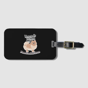 Pomeranian Home Luggage Tag