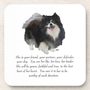 Pomeranian Keepsake Female Coaster