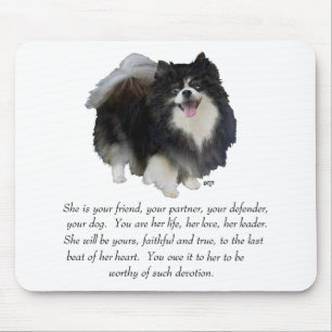 Pomeranian Keepsake Female Mouse Pad