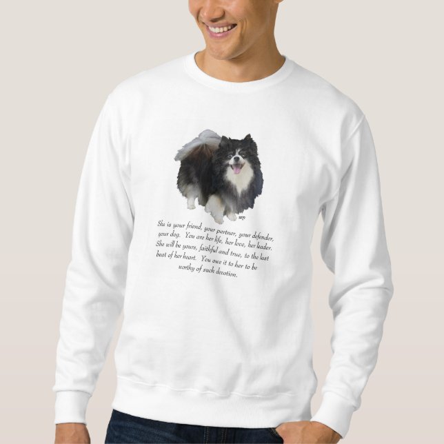 Pomeranian Keepsake Female Sweatshirt (Front)