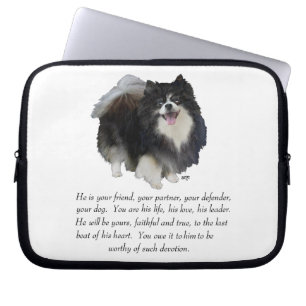 Pomeranian Keepsake Male Laptop Sleeve