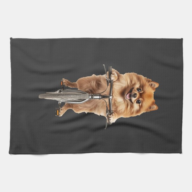 Pomeranian Kitchen Towel (Horizontal)