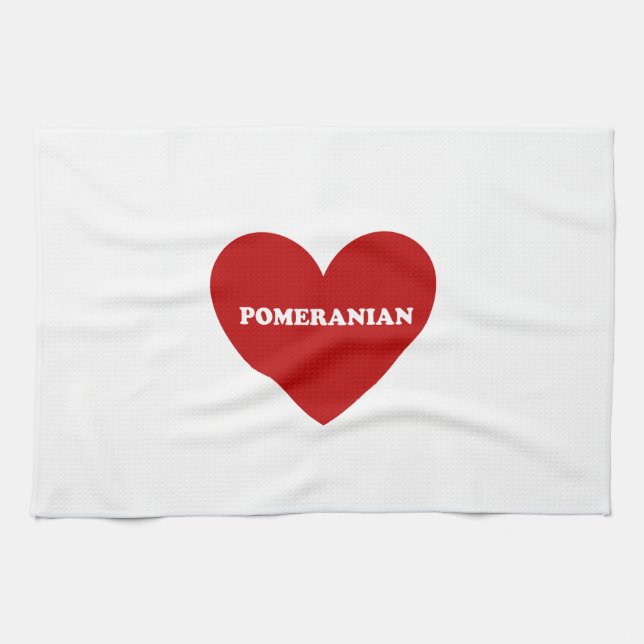 Pomeranian Kitchen Towel (Horizontal)
