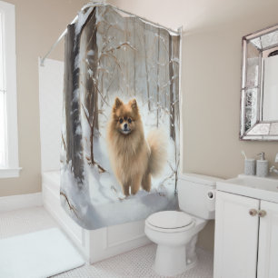 Pomeranian Let It Snow Christmas
