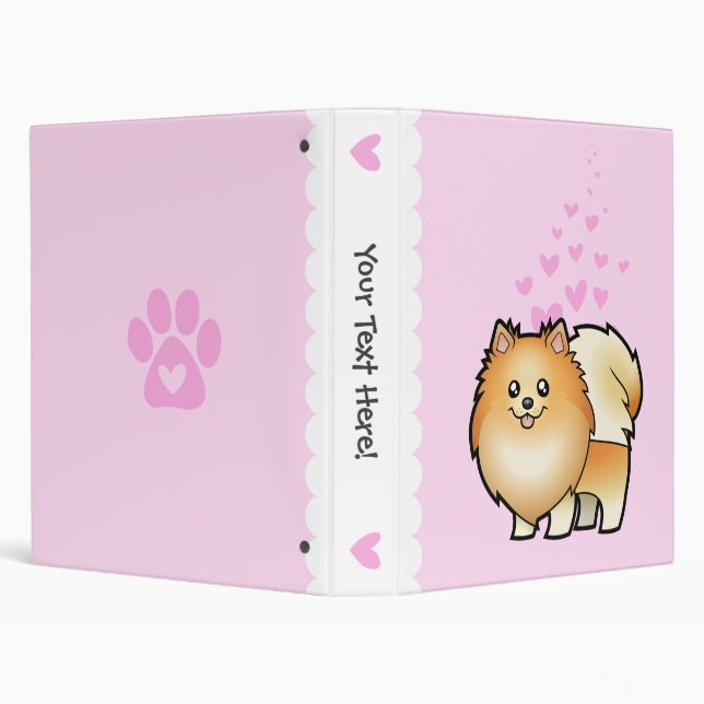 Pomeranian Love Binder (Background)