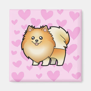 Pomeranian Love Magnet