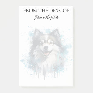 Pomeranian Lover Monogrammed Dog Post-it Notes
