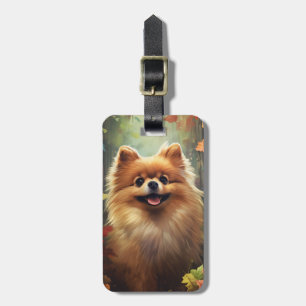 Pomeranian Luggage Tag