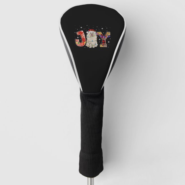 Pomeranian Merry Christmas For Puppy Lover Joy Xma Golf Head Cover (Front)