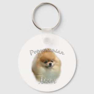 Pomeranian Mom 2 Keychain
