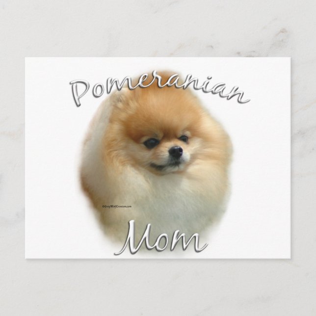 Pomeranian Mom 2 Postcard (Front)