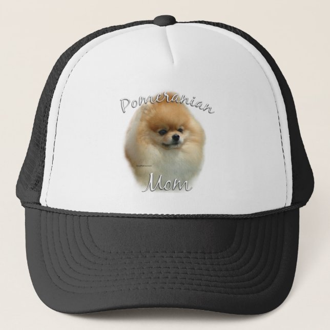 Pomeranian Mom 2 Trucker Hat (Front)