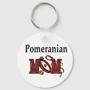 Pomeranian MOM Gifts Keychain