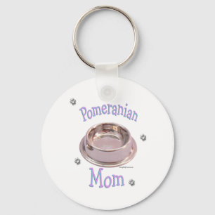 Pomeranian Mom Keychain