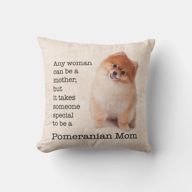 Pomeranian Mom Pillow (Front)