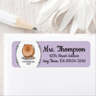 Pomeranian Mom Pom Mom (orange red) Cute Dog Mom