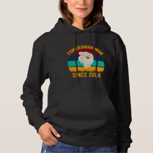 Pomeranian Mom Since 2008 Funny Dogs Quotes Hoodie