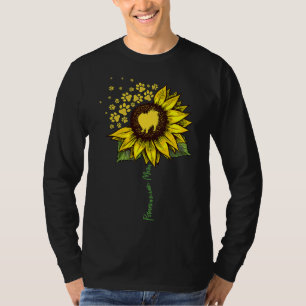 Pomeranian Mom Sunflower Pomeranian Dog Mom Mama T-Shirt