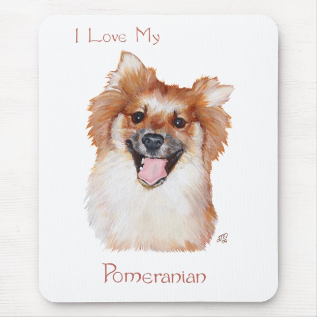Pomeranian Mouse Pad (Front)