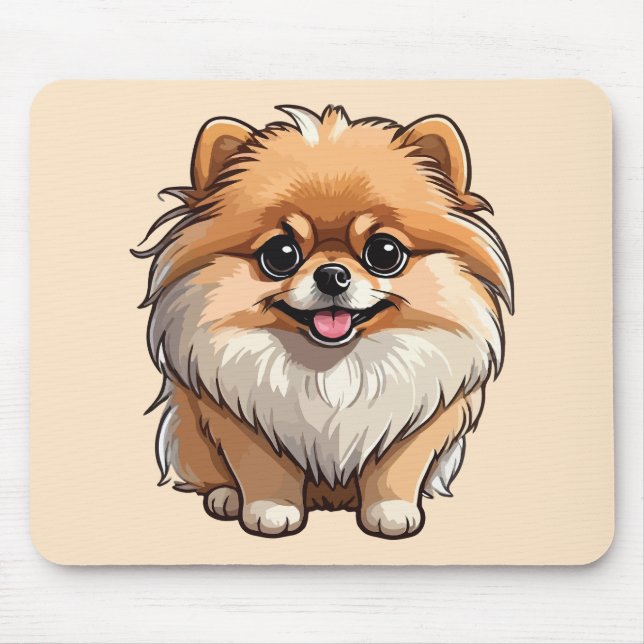 Pomeranian Mouse Pad (Front)
