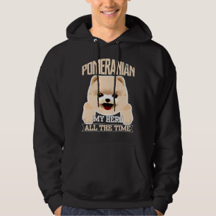 Pomeranian My Hero All Time Hoodie