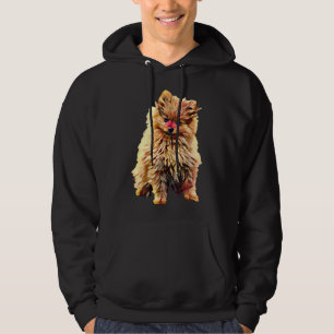 Pomeranian Oil Painting Hoodie