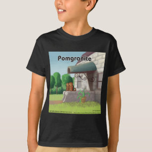 Pomeranian On Granite (Pomegranite) Funny T-Shirt