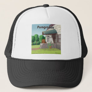 Pomeranian On Granite (Pomegranite) Funny Trucker Hat