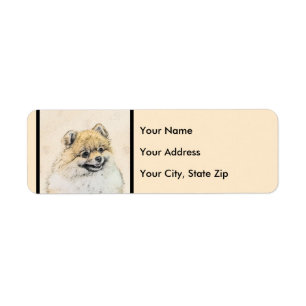 Pomeranian (Orange) Painting - Original Dog Art