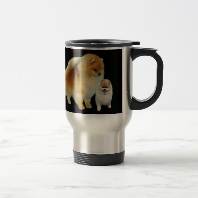 Pomeranian Pals Travel Mug (Right)