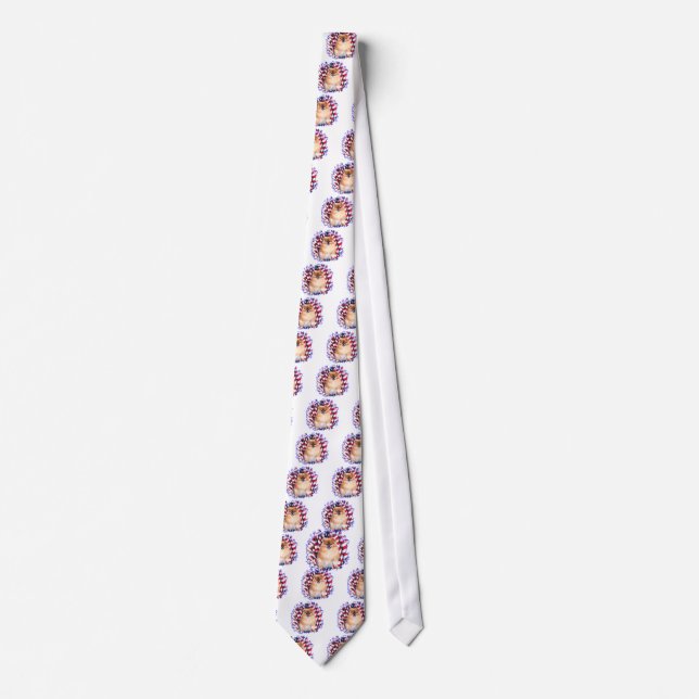 Pomeranian Patriot Tie (Front)