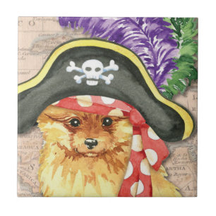 Pomeranian Pirate Tile