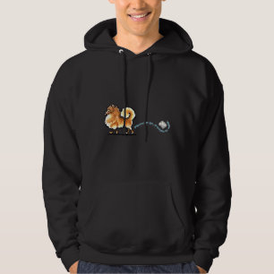 Pomeranian Places To Go Fitted Hoodie