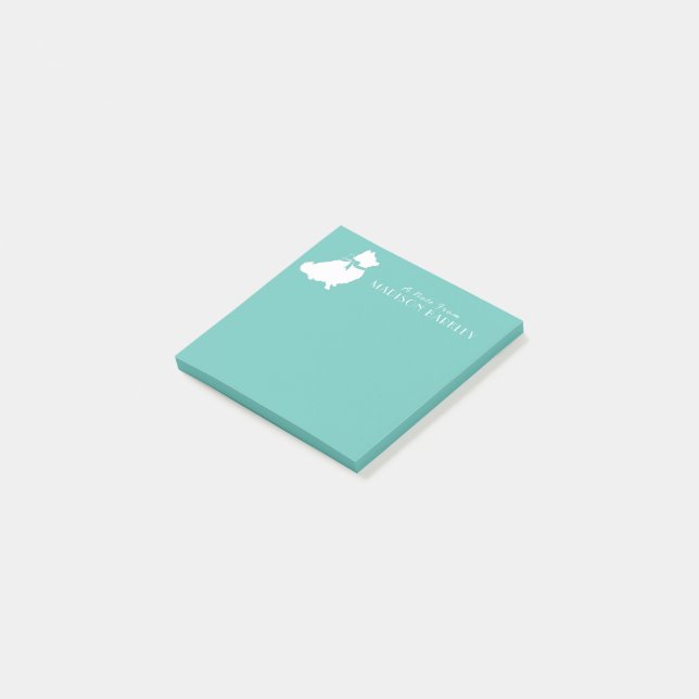 Pomeranian Pom Dog Puppy Post-it Notes (Angled)