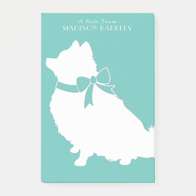 Pomeranian Pom Dog Puppy Post-it Notes (Front)