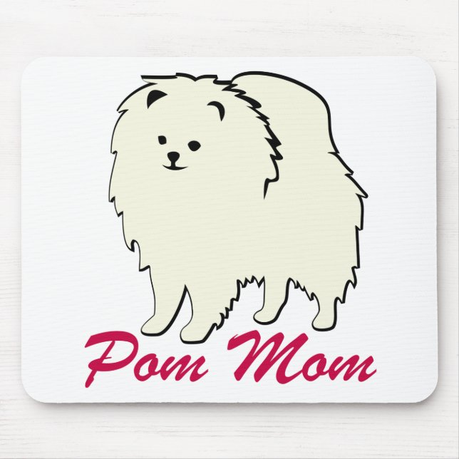 Pomeranian Pom Mom Mouse Pad (Front)