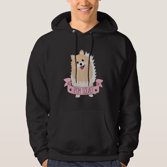 Pomeranian Pom Squad Hoodie (Front)