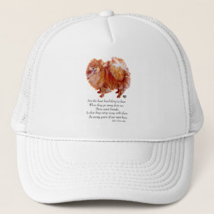 Pomeranian Rainbow Bridge Trucker Hat