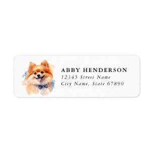 Pomeranian Return Address Label