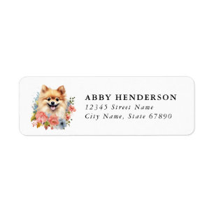 Pomeranian Return Address Label