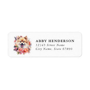 Pomeranian Return Address Label