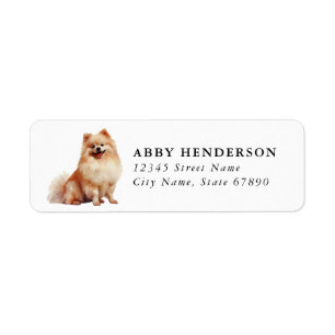 Pomeranian Return Address Label