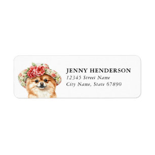 Pomeranian Return Address Label
