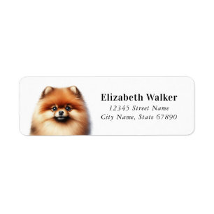 Pomeranian Return Address Labels