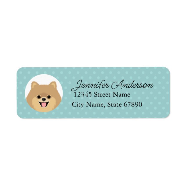 Pomeranian Return Address Labels (Front)