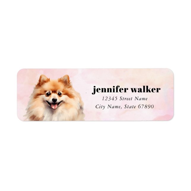 Pomeranian Return Address Labels (Front)