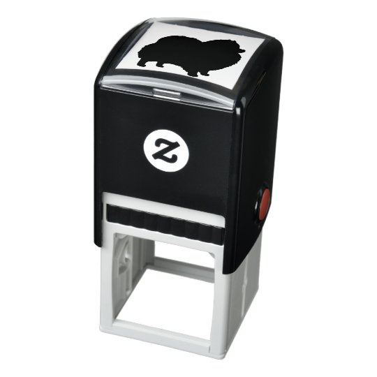 Pomeranian Silhouette Self-inking Stamp