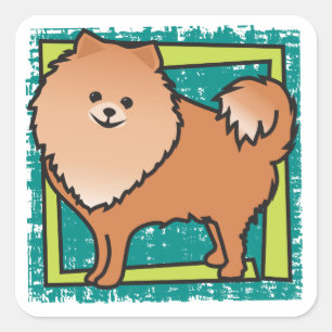 Pomeranian Square Sticker